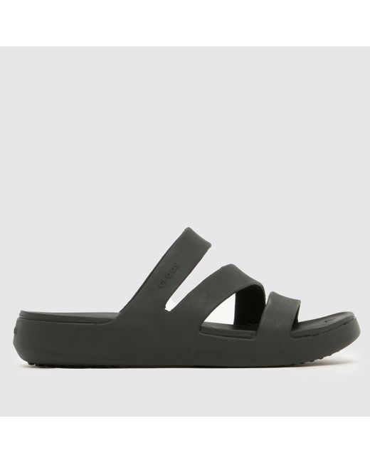 CROCSTM Black Getaway Strappy Sandals