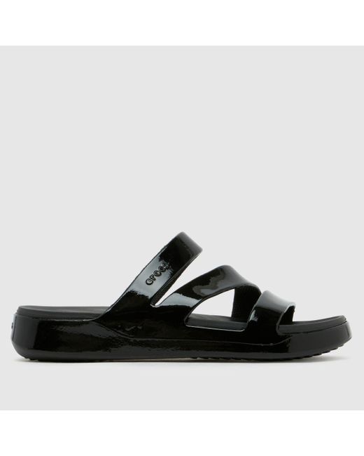 CROCSTM Black Getaway Strappy Sandals