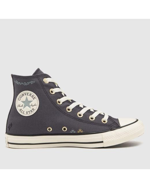 Converse All Star Hi Tiny Tattoos Trainers In in Blue Lyst UK