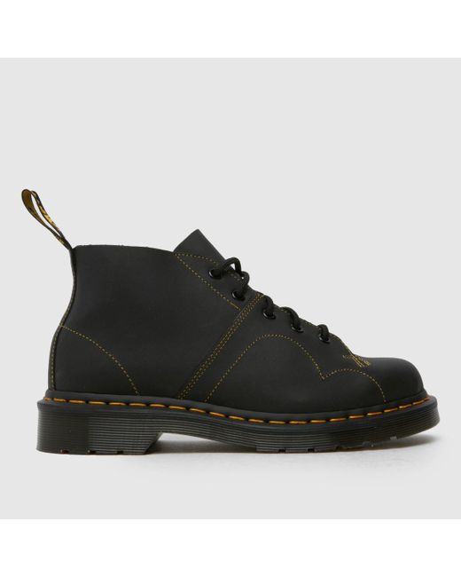 Dr. Martens Black Church Monkey Boots