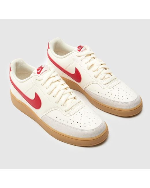 Nike Pink Court Vision Low Trainers for men