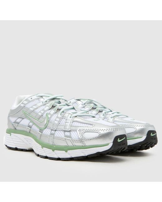 Nike White P-6000 Trainers
