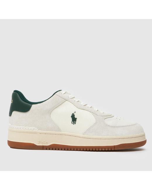 Polo Ralph Lauren White Masters Court Trainers for men