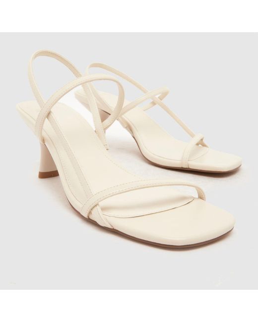 Schuh Natural Sav Strappy Kitten High Heels