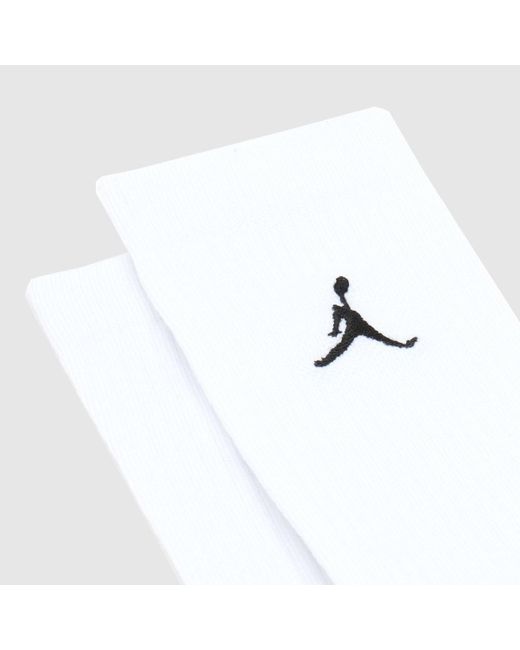 Nike White Jordan Crew Socks 3 Pack