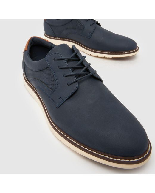 Schuh Blue Pedro Derby Shoes for men