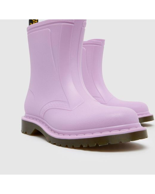 Dr. Martens Purple 1460 Rain Pull On Boots