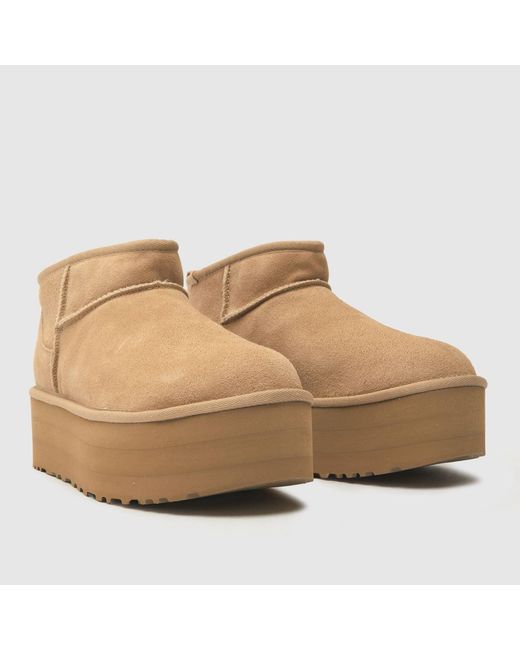 Ugg Natural Classic Ultra Mini Platform Boots