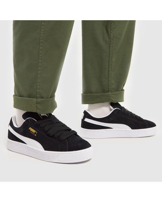 PUMA Black Suede Xl Trainers In for men