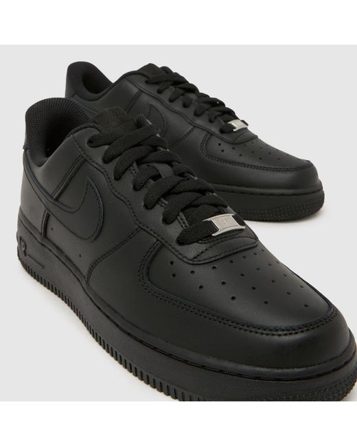 Nike Black Air Force 1 Trainers