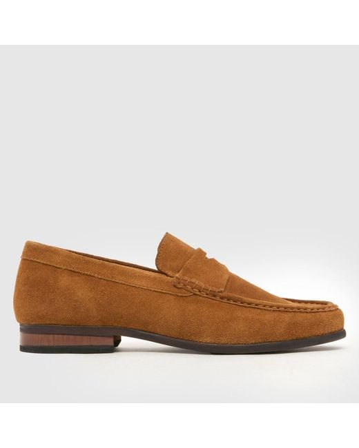 Schuh Brown Rico Suede Loafer Shoes for men