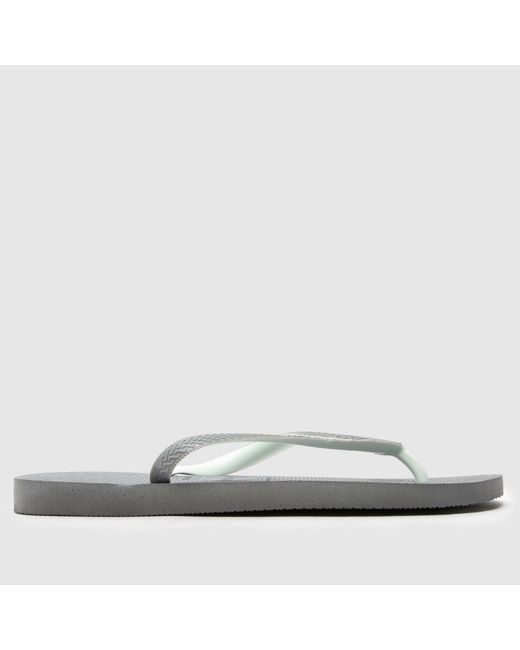 Havaianas Gray Top Mix Flip Sandals for men