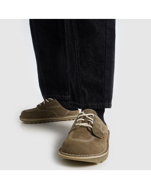 Kickers Classics Green Kick Mule Shoes for men