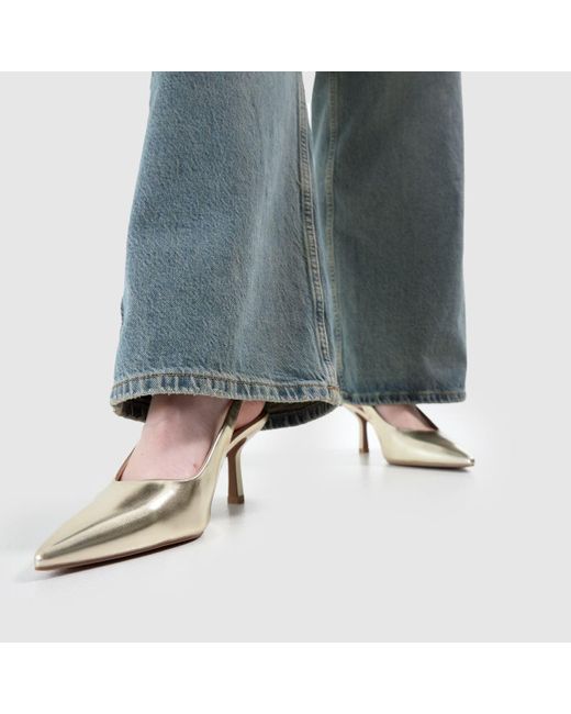 Schuh Natural Selene Slingback Point Court High Heels