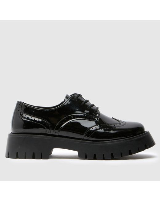 Schuh Black Laina Brogue Shoes