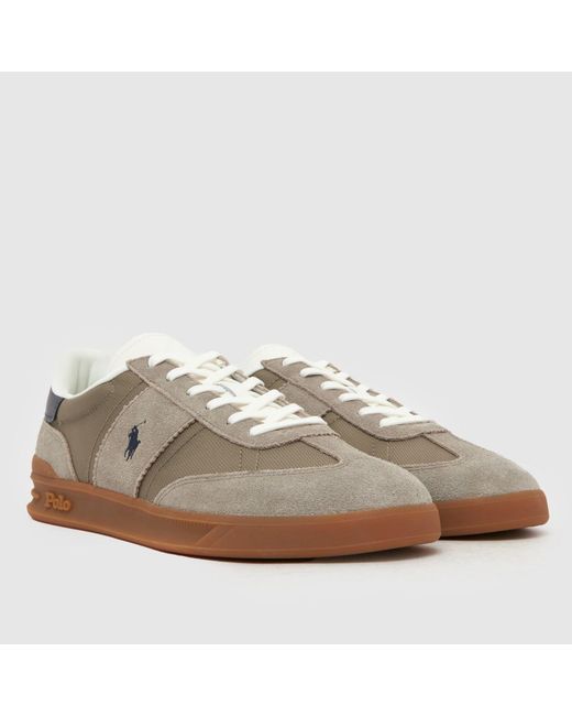 Polo Ralph Lauren Brown Heritage Aera Trainers for men