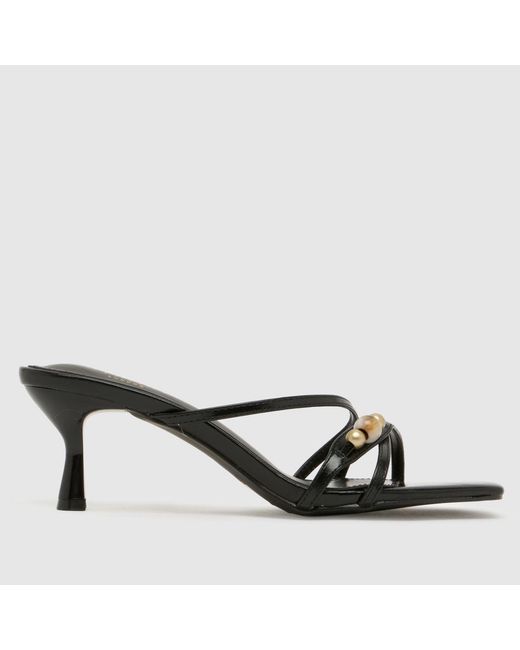 SIMMI Black Farah Kitten High Heels