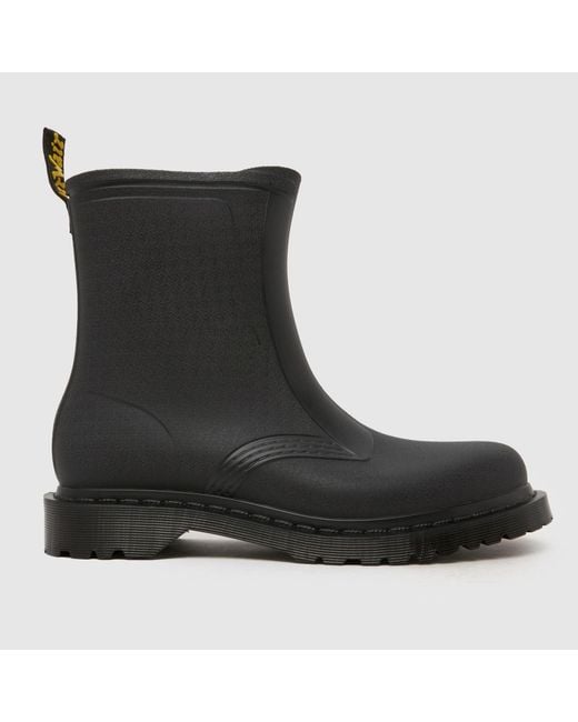 Dr. Martens Black 1460 Rain Pull On Boots for men