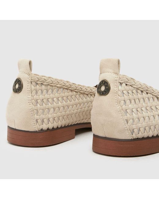 Blowfish Natural Bardot Woven Ballerina Flats