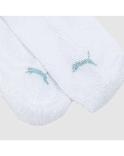 PUMA White Trainer Socks 3 Pack