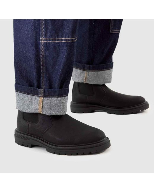 Schuh Black Dion Chunky Chelsea Boots for men