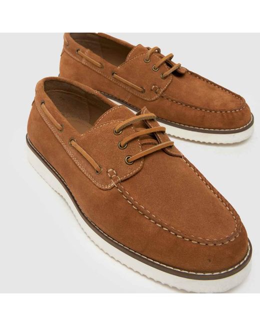 Schuh Brown Rick Boat Shoes for men