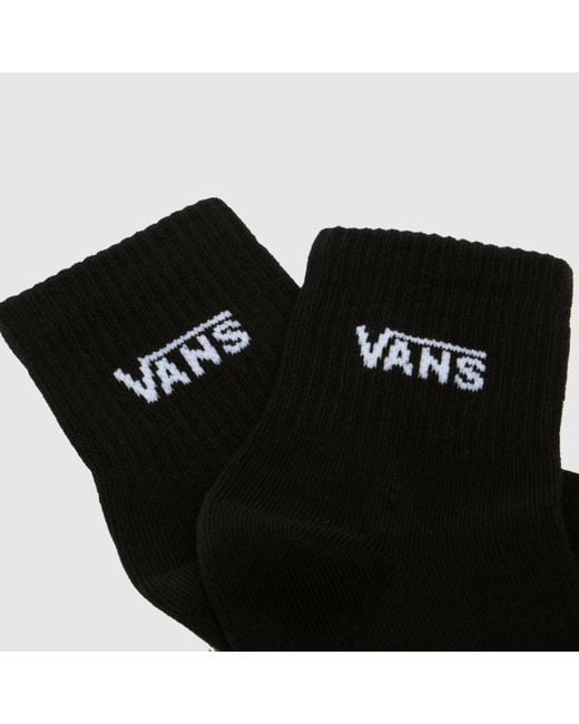 Vans Black Half Crew Sock 3 Pack