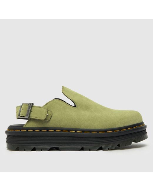 Dr. Martens Green Zebzag Mule Sandals for men