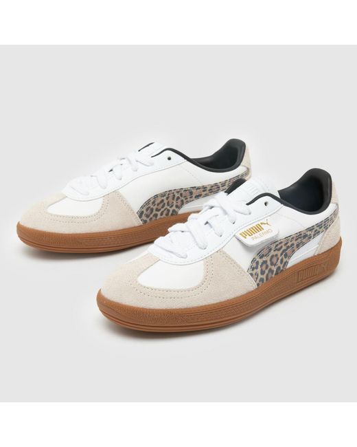 PUMA White Palermo Trainers