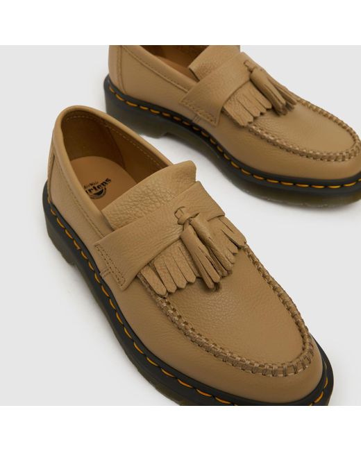 Dr. Martens Brown Adrian Loafer Flat Shoes In