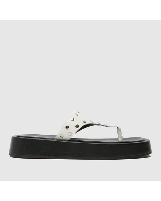 Schuh Black Toryn Platform Flip Flop Sandals