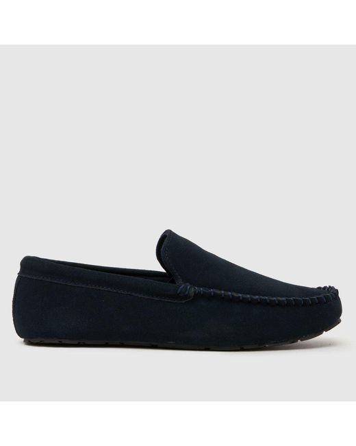 Schuh Blue Sandro Suede Mocassin Slippers for men