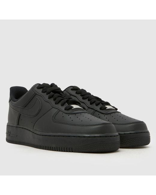 Nike Black Air Force 1 Trainers for men