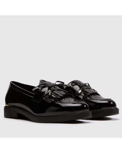 Schuh Black Lillia Hardwear Loafer Flats