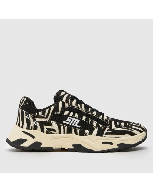 Steve Madden Black Sneakpeak Trainers