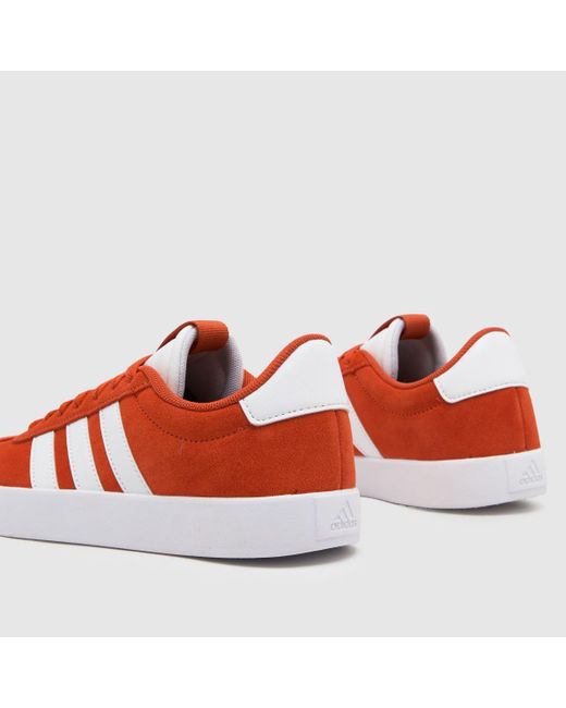 Adidas Red Vl Court 3.0 Trainers In