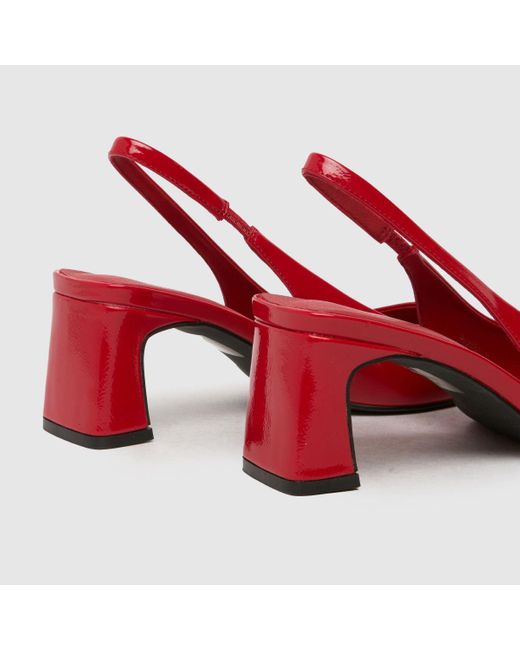 Schuh Red Shae Slingback Court Low Heels