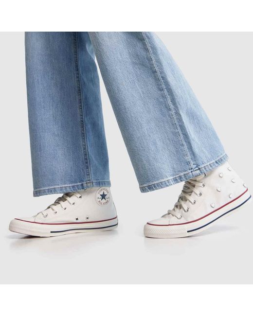 Converse Blue All Star Lift Double Trainers