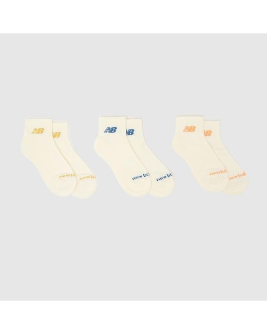 New Balance Natural Everyday Ankle Socks 3 Pk