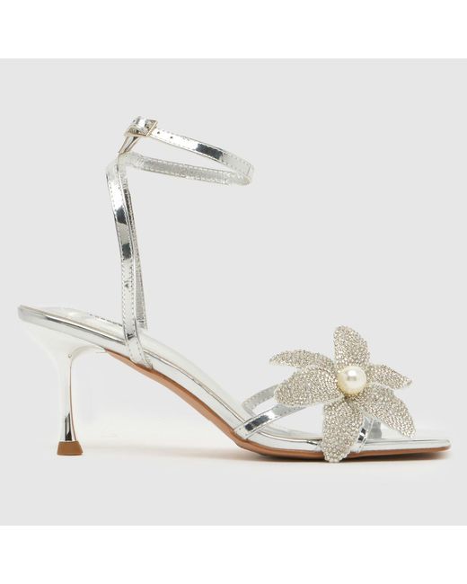SIMMI White Eleanoora Bling High Heels