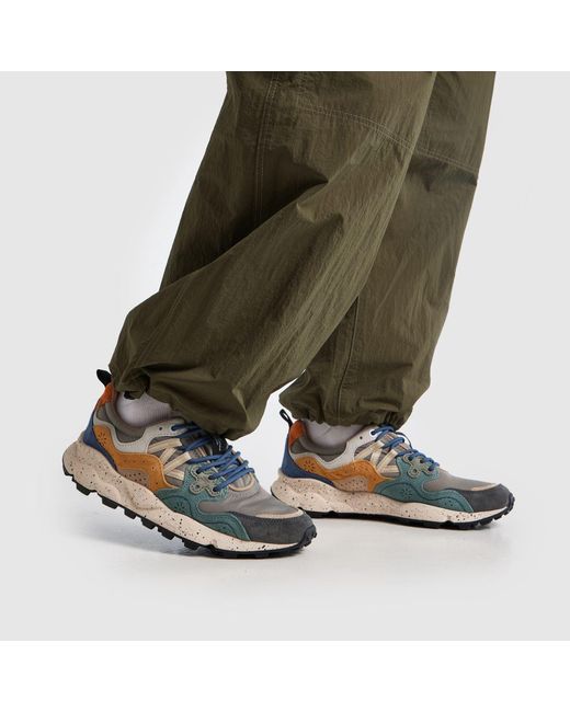 Flower Mountain Blue Yamano 3 Trainers