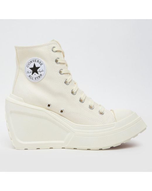 Converse White Chuck 70 De Luxe Wedge Trainers In