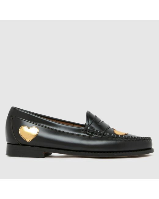 G.H.BASS Black Weejun Penny Love Loafer Flats