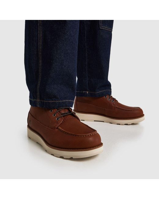 Timberland Brown Britton Mills Mid Chukka Boots for men