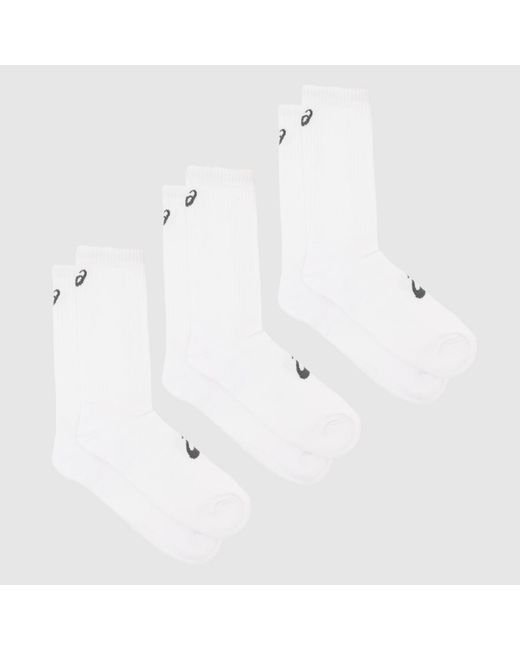 Asics White Crew Socks 3 Pack
