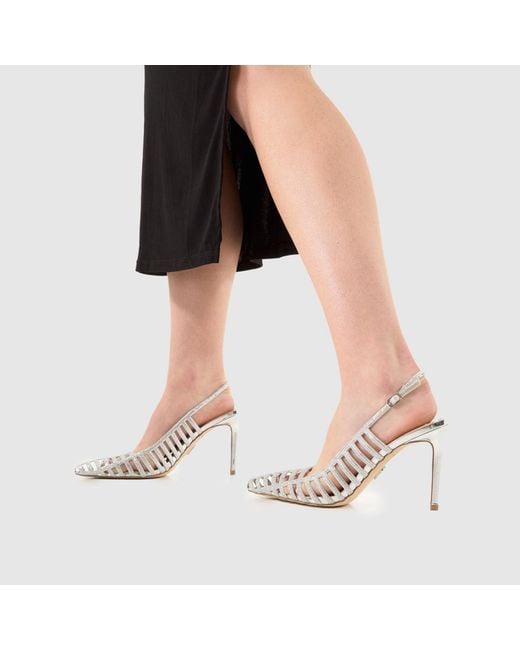 Steve Madden White Carleigh Caged High Heels