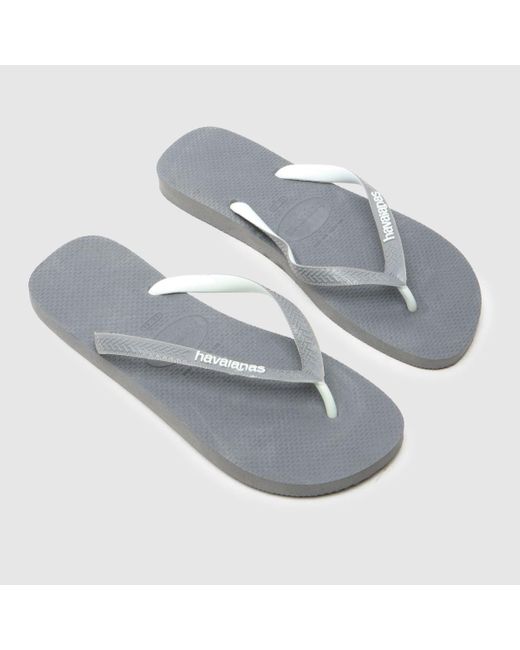Havaianas Gray Top Mix Flip Sandals for men