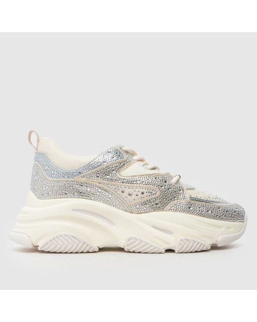 Steve Madden White Privy Trainers