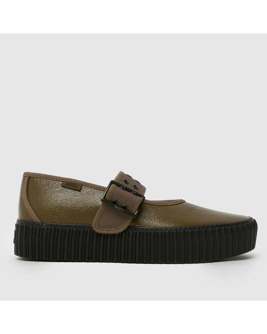 Vans Green Mary Jane Creeper Trainers