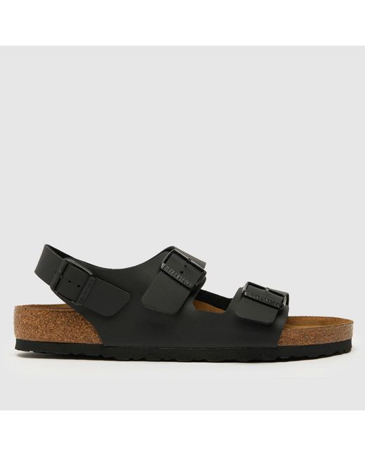 Birkenstock Black Milano Sandals, Size: 12 (Eu 46) for men